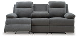 Side-Swipe Reclining Sofa with Drop Down Table - Holmwood's Furniture & Design Center (Somersworth, NH)