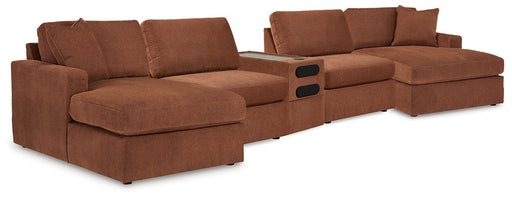 Modmax 5 Piece Sectional with Audio Console - Holmwood's Furniture & Design Center (Somersworth, NH)