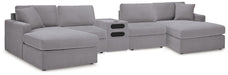 Modmax 5 Piece Sectional with Audio Console - Holmwood's Furniture & Design Center (Somersworth, NH)
