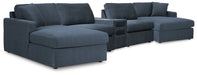 Modmax 5 Piece Sectional with Audio Console - Holmwood's Furniture & Design Center (Somersworth, NH)