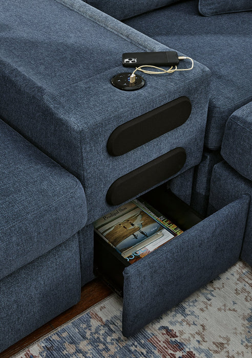 Modmax Sectional with Audio Console - Holmwood's Furniture & Design Center (Somersworth, NH)