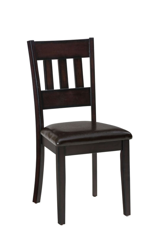 Jofran Dark Rustic Prairie 5-Pack- Table and 4 Faux Leather Chairs in Dark Brown - Holmwood's Furniture & Design Center (Somersworth, NH)