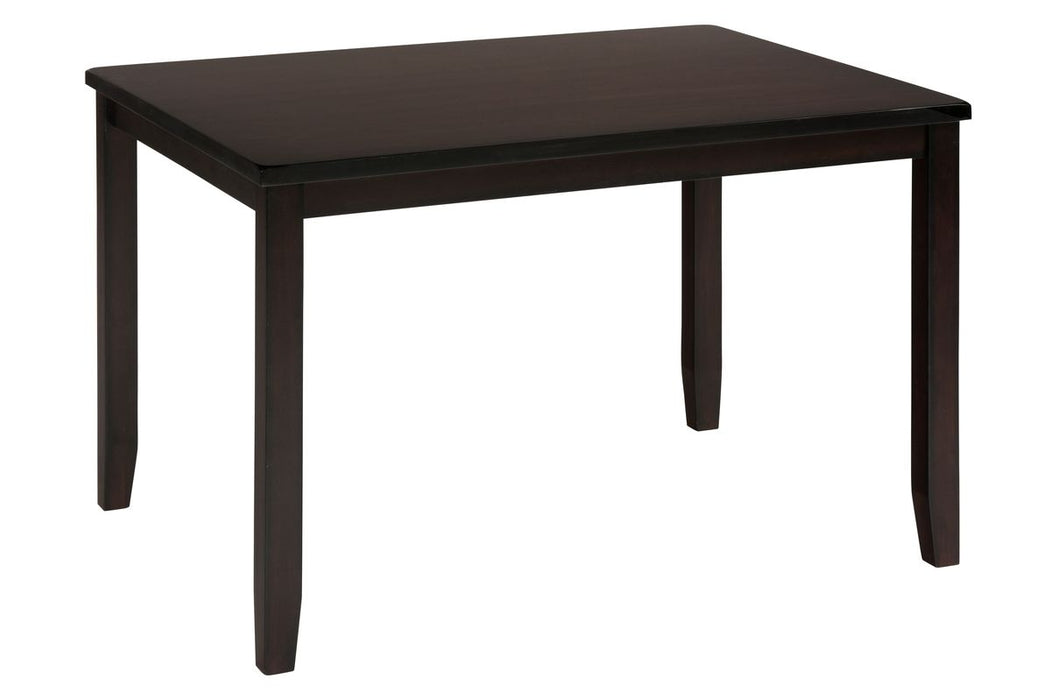 Jofran Dark Rustic Prairie 5-Pack- Table and 4 Faux Leather Chairs in Dark Brown - Holmwood's Furniture & Design Center (Somersworth, NH)