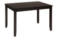 Jofran Dark Rustic Prairie 5-Pack- Table and 4 Faux Leather Chairs in Dark Brown - Holmwood's Furniture & Design Center (Somersworth, NH)