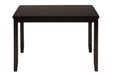 Jofran Dark Rustic Prairie 5-Pack- Table and 4 Faux Leather Chairs in Dark Brown image