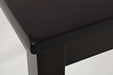 Jofran Dark Rustic Prairie Counter Height Table and Four Faux Leather Stools in Dark Brown - Holmwood's Furniture & Design Center (Somersworth, NH)