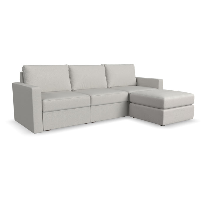 Flex Sofa with Standard Arm and Ottoman - Holmwood's Furniture & Design Center (Somersworth, NH)