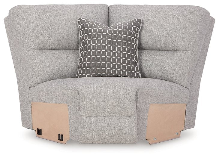 Acklen Place Power Reclining Sectional with Chaise - Holmwood's Furniture & Design Center (Somersworth, NH)