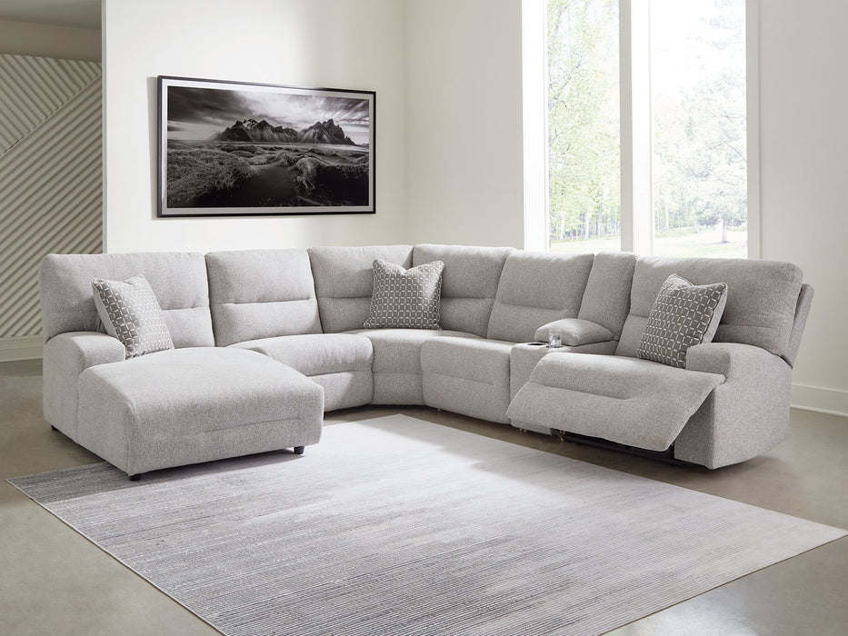 Acklen Place Power Reclining Sectional with Chaise - Holmwood's Furniture & Design Center (Somersworth, NH)