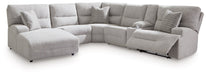 Acklen Place Power Reclining Sectional with Chaise - Holmwood's Furniture & Design Center (Somersworth, NH)