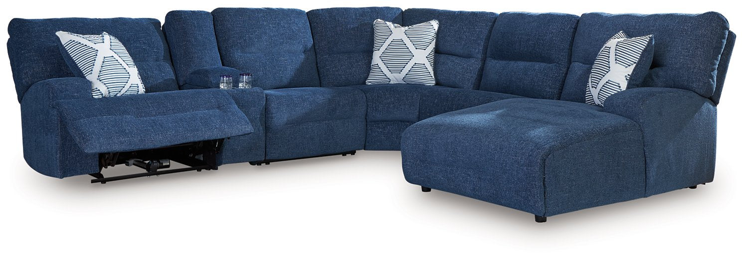 Acklen Place Power Reclining Sectional with Chaise - Holmwood's Furniture & Design Center (Somersworth, NH)