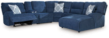 Acklen Place Power Reclining Sectional with Chaise - Holmwood's Furniture & Design Center (Somersworth, NH)