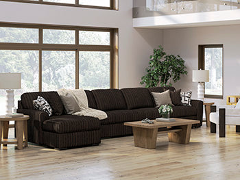 Midnight-Madness Sectional Sofa with Chaise - Holmwood's Furniture & Design Center (Somersworth, NH)