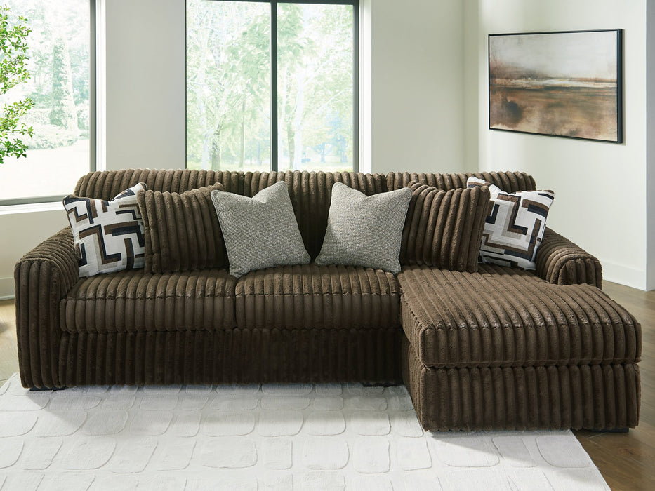 Midnight-Madness Sectional Sofa with Chaise - Holmwood's Furniture & Design Center (Somersworth, NH)