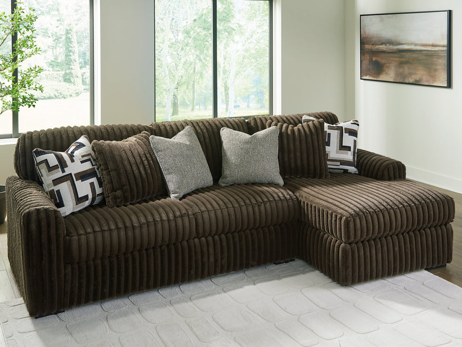 Midnight-Madness Sectional Sofa with Chaise - Holmwood's Furniture & Design Center (Somersworth, NH)