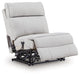 Social Pointe Reclining Sectional with Storage Console - Holmwood's Furniture & Design Center (Somersworth, NH)