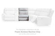 Social Pointe Reclining Sectional with Storage Console - Holmwood's Furniture & Design Center (Somersworth, NH)