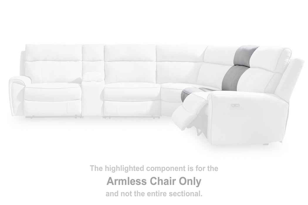 Social Pointe Reclining Sectional with Storage Console - Holmwood's Furniture & Design Center (Somersworth, NH)