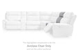 Social Pointe Reclining Sectional with Storage Console - Holmwood's Furniture & Design Center (Somersworth, NH)