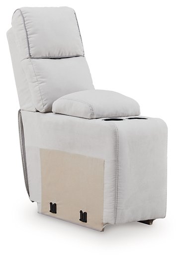 Social Pointe Reclining Sectional with Storage Console - Holmwood's Furniture & Design Center (Somersworth, NH)