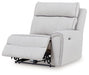 Social Pointe Reclining Sectional with Storage Console - Holmwood's Furniture & Design Center (Somersworth, NH)