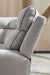 Social Pointe Reclining Sectional with Storage Console - Holmwood's Furniture & Design Center (Somersworth, NH)