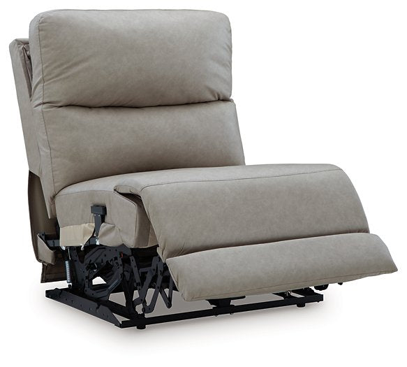 Narwhal Place Reclining Sectional with Storage Console - Holmwood's Furniture & Design Center (Somersworth, NH)