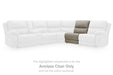 Narwhal Place Reclining Sectional with Storage Console - Holmwood's Furniture & Design Center (Somersworth, NH)