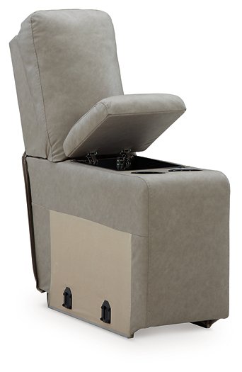 Narwhal Place Reclining Sectional with Storage Console - Holmwood's Furniture & Design Center (Somersworth, NH)