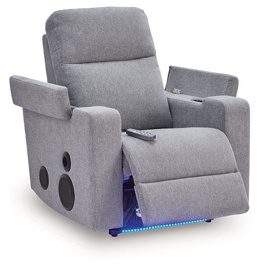 Pineland Power Glider Recliner with Audio System - Holmwood's Furniture & Design Center (Somersworth, NH)