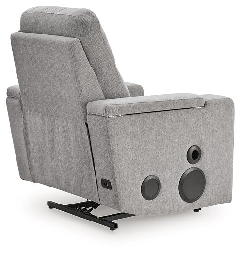 Pineland Power Glider Recliner with Audio System - Holmwood's Furniture & Design Center (Somersworth, NH)