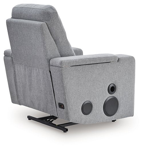 Pineland Power Glider Recliner with Audio System - Holmwood's Furniture & Design Center (Somersworth, NH)