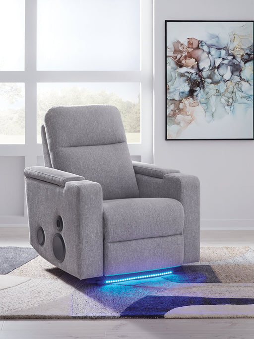 Pineland Power Glider Recliner with Audio System - Holmwood's Furniture & Design Center (Somersworth, NH)
