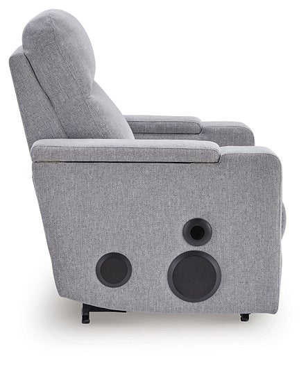 Pineland Power Glider Recliner with Audio System - Holmwood's Furniture & Design Center (Somersworth, NH)