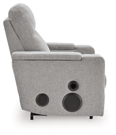 Pineland Power Glider Recliner with Audio System - Holmwood's Furniture & Design Center (Somersworth, NH)