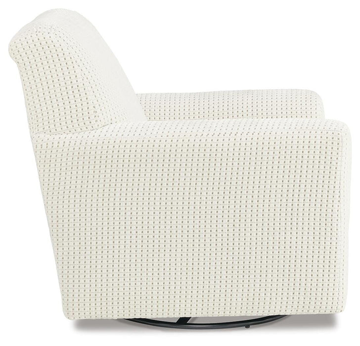 Herstow Swivel Glider Accent Chair - Holmwood's Furniture & Design Center (Somersworth, NH)