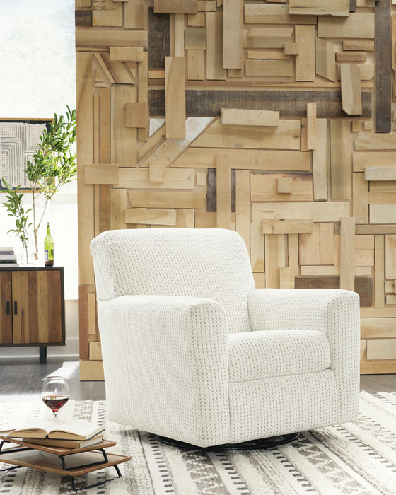 Herstow Swivel Glider Accent Chair - Holmwood's Furniture & Design Center (Somersworth, NH)