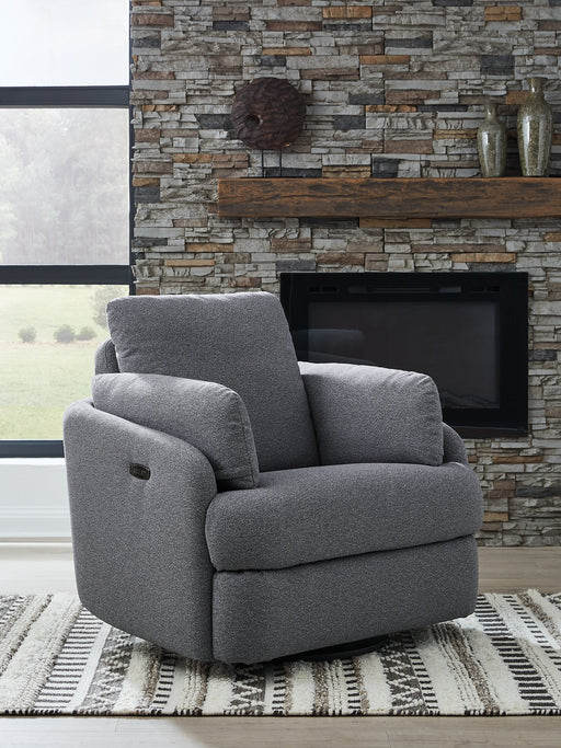 Alainmont Next-Gen Nuvella Swivel Power Recliner - Holmwood's Furniture & Design Center (Somersworth, NH)