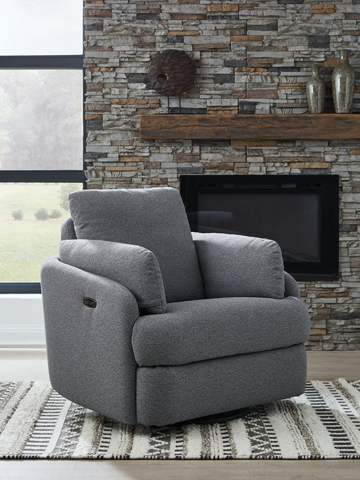 Alainmont Next-Gen Nuvella Swivel Power Recliner - Holmwood's Furniture & Design Center (Somersworth, NH)