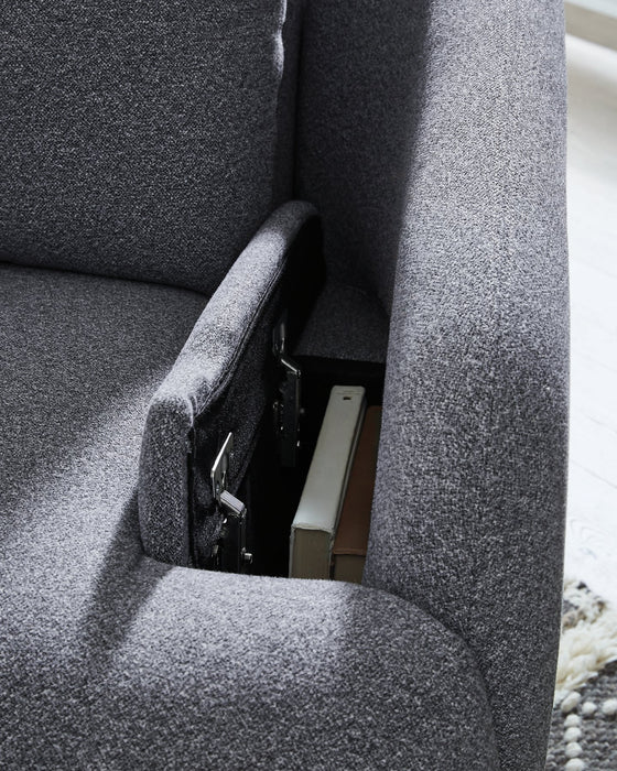 Alainmont Next-Gen Nuvella Swivel Power Recliner - Holmwood's Furniture & Design Center (Somersworth, NH)