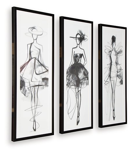 Mckerrick Wall Art Set (Set of 3) - Holmwood's Furniture & Design Center (Somersworth, NH)