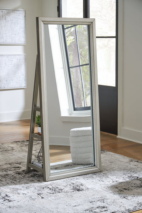 Evesen Floor Standing Mirror/Storage - Holmwood's Furniture & Design Center (Somersworth, NH)