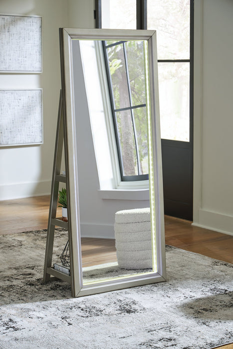 Evesen Floor Standing Mirror/Storage - Holmwood's Furniture & Design Center (Somersworth, NH)