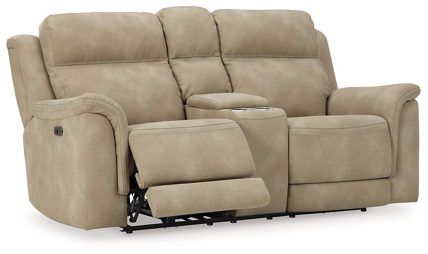 Next-Gen DuraPella Power Reclining Loveseat with Console - Holmwood's Furniture & Design Center (Somersworth, NH)