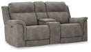 Next-Gen DuraPella Power Reclining Loveseat with Console - Holmwood's Furniture & Design Center (Somersworth, NH)