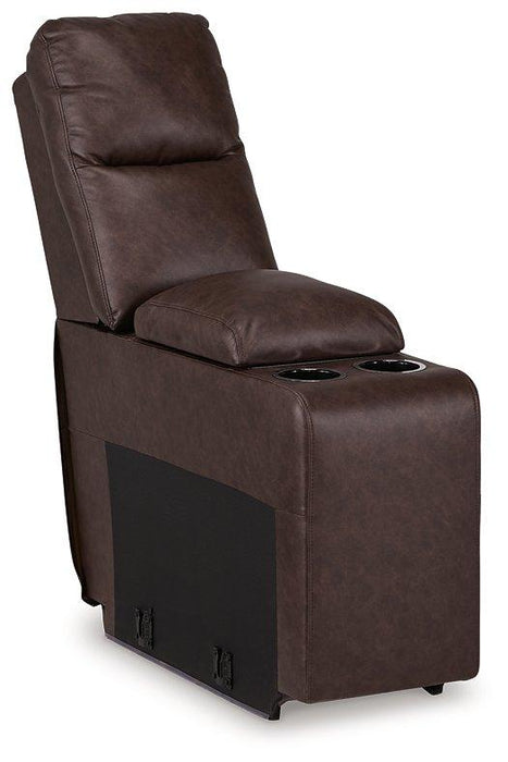 Punch Up Power Reclining Sectional Loveseat with Console - Holmwood's Furniture & Design Center (Somersworth, NH)