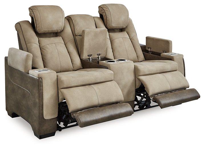 Next-Gen DuraPella Power Reclining Loveseat with Console - Holmwood's Furniture & Design Center (Somersworth, NH)
