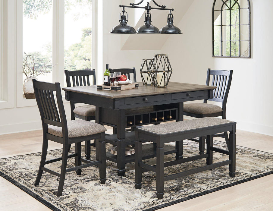 Tyler Creek Counter Height Dining Set - Holmwood's Furniture & Design Center (Somersworth, NH)