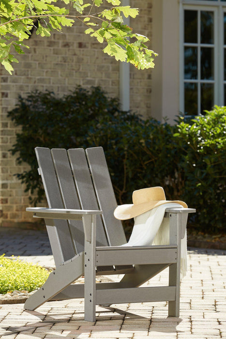Visola Outdoor Adirondack Chair Set with End Table - Holmwood's Furniture & Design Center (Somersworth, NH)
