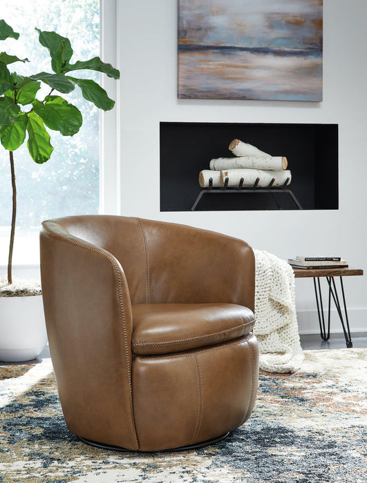 Kierreys Swivel Accent Chair - Holmwood's Furniture & Design Center (Somersworth, NH)